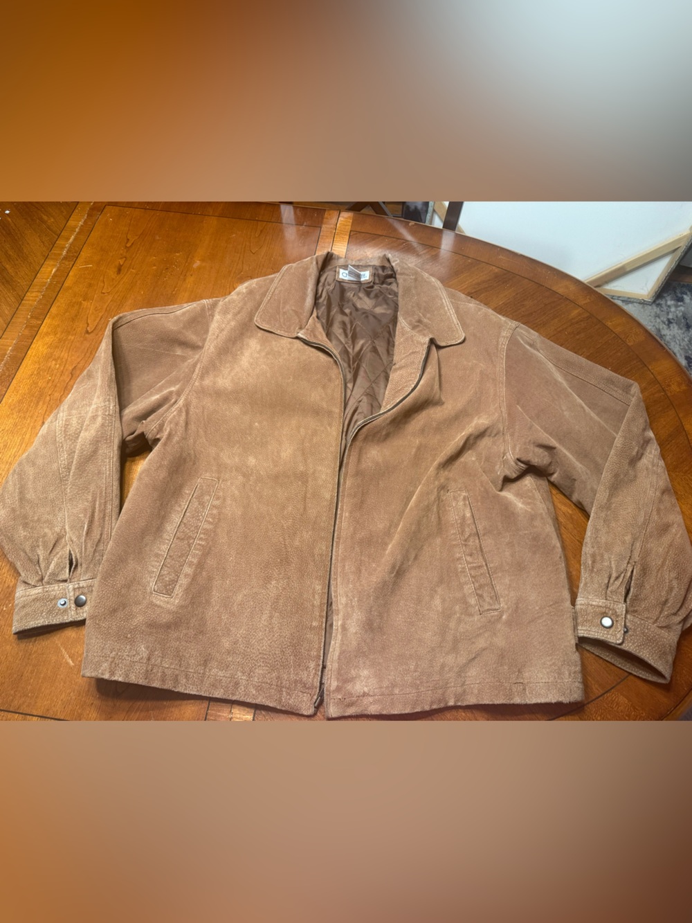 Men’s Cherokee vintage leather jacket size Large